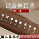 歐陽先生銀耳釘99足銀氣質(zhì)養(yǎng)耳洞耳釘女感耳環(huán)氣質(zhì)簡約耳 四葉草耳釘銀色一對【彎鉤款】GSA06-204-1 足銀
