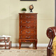 匠萊藝 實(shí)木斗柜美式復古五斗櫥臥室儲物柜斗柜歐式客廳靠墻收納小柜子 斗柜/A款48*35*90cm