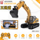勝雄威騰大號(hào)遙控挖掘機(jī)玩具電動(dòng)合金挖土機(jī)鉤土機(jī)工程車模型兒童禮物 6515A五通道遙控挖掘機(jī)- 1塊原裝充電電池
