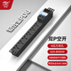 歐普 PDU機柜電源排插32A8000W帶2P空氣開(kāi)關(guān)超長(cháng)大功率位接線(xiàn)板插座無(wú)線(xiàn)帶線(xiàn)  可定制非國標 6位通用孔32A雙P空開(kāi)（自接線(xiàn)）