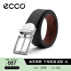 爱步（ECCO）商务正装腰带 冬季金属扣皮带 9105892 黑色/深棕色910589290924 100cm