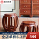 善心悅木 紅木家具 非洲花梨（學(xué)名：刺猬紫檀）古箏凳圓鼓凳全實(shí)木小凳子仿古繡墩明清古典換鞋凳 小鼓凳(高35cm)單個(gè)