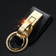 百誠（Honest）穿皮帶鑰匙扣男士腰掛真皮穿腰帶汽車(chē)高檔鎖匙扣鑰匙鏈個(gè)性商務(wù) 金色