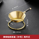 蕉夏銅茶漏過(guò)濾網(wǎng)玻璃公道杯茶隔茶濾泡茶功夫茶具茶道配件創(chuàng)意茶漏 純銅中號(hào)(短把)茶漏+金色底座