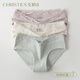 Christies女士內褲女士純棉10A抗菌甜美蕾絲透氣純欲低腰夏季薄款女生短褲