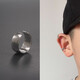 芯奢無(wú)洞耳夾耳環(huán)男士耳夾無(wú)耳洞時(shí)尚光面簡(jiǎn)約耳圈個(gè)性潮耳骨夾 銀色一對