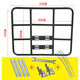 奔邦適用外賣(mài)箱車(chē)載架摩托車(chē)電動(dòng)車(chē)貨架電動(dòng)車(chē)車(chē)架子后尾架 平板架 內徑53/43+安裝配件