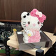 素花詣?dòng)郎╤ellokitty禮盒凱蒂KT貓擺件表白情人節生日紀念禮物送女友 永生花粉色kitty醬 25×25×30cm
