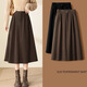 唐謎咖色傘裙百搭半身裙女秋冬2025新款高腰赫本風(fēng)中長(cháng)裙西裝裙a字裙 咖色【呢料】 厚款 M (27) 推薦95-105斤