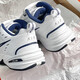 耐克（NIKE）老爹鞋男鞋女鞋2025夏季Air Monarch 4復(fù)古休閑鞋跑步鞋運動鞋 415445-102白色金屬銀深藏青 41