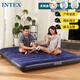 INTEX64755N三人加大氣墊床充氣床家用車(chē)載戶(hù)外帳篷墊折疊床含干電池泵