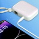 慕里H10充電寶10000毫安全協(xié)議100W自帶線mini移動(dòng)電源充蘋果16 PD27W 漸變白色 10000毫安100W快充支持安卓蘋果