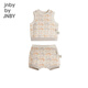 jnby by JNBY【套裝】江南布衣嬰童秋針織背心短褲舒適男女童嬰兒YN8H20920 080雜米灰 100 cm