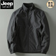 JEEP SPIRIT可雙面可穿秋冬休閑男士戶(hù)外防風(fēng)防水立領(lǐng)薄絨保暖夾克休閑外套潮 黑色(8915) 2XL (145-160斤)