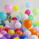 青葦 圓形彩色氣球100只兒童生日裝飾生日?qǐng)鼍安贾们蠡楸戆籽b飾含氣筒