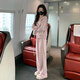 韓璐嬌（hanlujiao）衛(wèi)衣女裝2025春秋季新款休閑運(yùn)動(dòng)服穿搭設(shè)計(jì)感寬松顯瘦闊腿褲套裝 櫻花粉 XL 【建議115-130斤】