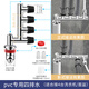 松花洗衣機(jī)下水管道防返臭神器排水管地漏接頭防溢水衛(wèi)生間三通蓋 6【40/50下水管防臭】全銅四排水
