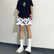 迪伽達美式短褲復古星星印花休閑短褲男夏季簡(jiǎn)約百搭寬松男士夏季外穿潮 WGZLWP-DK46白色 XL