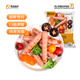 春雪食品（SPRINGSNOW）   臺式烤腸1kg   家庭裝雞肉腸雞肉火腿腸 熱狗烤腸休閑早餐腸