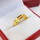 映珊珠寶結(jié)婚情侶戒指黃金一對素圈活口2025新款9999足金對戒實(shí)心時尚精致 女士戒指5.41克