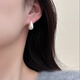 伊燦小眾設(shè)計(jì)感金屬磨砂水滴耳釘女高級(jí)耳釘2025年新款爆款氣質(zhì)耳飾 銀色水滴耳釘