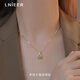 Lnieer925銀福袋和田玉銀項(xiàng)鏈女吊墜鎖骨鏈2025新款頸鏈配飾送女友老婆 金色和田玉福袋項(xiàng)鏈【S925銀】