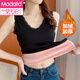 莫代爾高品保暖背心女加絨加厚螺紋棉蕾絲V領(lǐng)大碼無(wú)袖內搭上衣打底衫 黑色 加絨加厚 L 建議70-110斤