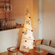 十八紙 圣誕樹(shù)家居酒店商場(chǎng)裝飾圣誕樹(shù)直播櫥窗裝飾圣誕節發(fā)光飾品 B款SE4【166.5cm高】7天發(fā)貨