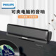 飛利浦電腦音響藍(lán)牙音箱SPA2100多媒體臺(tái)式機(jī)筆記本低音炮音箱便攜迷你桌面音響 黑色藍(lán)牙/有線(xiàn)雙模式