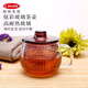 利快 日本茶壺泡茶壺花茶壺耐熱弦彩玻璃壺UNIMUG系列350Ml 酒紅色350ml