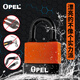 OPEL 戶(hù)外掛鎖防水防塵殼鎖 包膠鎖大門(mén)掛鎖倉庫鎖全銅芯安全鐵掛鎖頭 45mm-防塵(橙色殼)