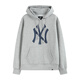 47brand美版MLB連帽衛(wèi)衣mlb套頭帽衫加絨寬松男女款美國47brand出品 灰色-胸前NY印花 L （高175-185cm，重65-80kg）