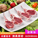 伊順祥 原切法式羊肋排500g 內(nèi)蒙古清真羔羊肉羊肋排羊小排燒烤食材羊肉