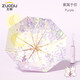 左都（ZUODU）太陽(yáng)傘折疊傘遮陽(yáng)傘防紫外線(xiàn)傘晴雨兩用雨傘手動(dòng)便攜防曬傘 紫屬于你【三折加大+防曬upf50】