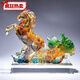 中式琉璃馬擺件吉祥物家居客廳辦公室裝飾品擺件創(chuàng)意新店開業(yè)禮品