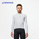 迪卡儂（DECATHLON）公路自行車(chē)騎行服男防風(fēng)長(cháng)袖輕量化防曬衣 新RCR長(cháng)袖騎行服 灰色 M