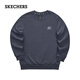 斯凱奇（Skechers）秋冬男女同款針織加絨舒適休閑圓領(lǐng)衛(wèi)衣L323U123 奧德賽灰/026R XL