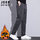JEEP SPIRIT吉普休閑褲男秋冬季商務(wù)褲子男士新復古回潮男褲 深灰色 38
