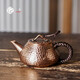 一紀(jì)（KAZUNORI）純手工純紫銅茶壺家用小號復(fù)古百福泡茶壺?zé)o涂層功夫茶沏銅壺 手工錘紋銅茶壺180ml