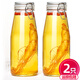 喜碧（Scybe）泡酒容器密封罐玻璃密封罐牛奶瓶果汁瓶韋達(dá)1000ml 2只