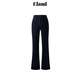 ELAND衣戀牛仔褲女復(fù)古風(fēng)微喇顯瘦通勤長褲2025冬季新款 深牛仔色(57)D/Indigo S