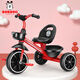 巴布豆（BOBDOG）兒童三輪車(chē)腳踏車(chē)2-3-6歲寶寶溜娃神器小孩自行車(chē)輕便童車(chē)免充氣 中國紅