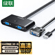 綠聯(lián)（UGREEN）vga切換器二進(jìn)一出兩臺(tái)電腦共用一個(gè)顯示器一拖二口雙主機(jī)臺(tái)式筆記本視頻電視監(jiān)控投影儀高清屏幕 VGA切換器【2進(jìn)1出】30711 1米