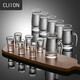 CLITON白酒杯分酒器100ml酒具套裝一口小酒杯子彈杯刻度酒壺酒盅6壺6杯