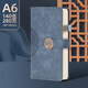 申士（SHEN SHI）A6國風(fēng)國潮筆記本子140張/280頁窗花扣顏值記事本日記本作業(yè)本文具可印logo 40-97深藍(lán)色1本
