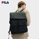 FILA 【黑武士】斐樂(lè )官方男士背包2024夏款防潑水老花輕便大容量背包 正黑色-BK XS