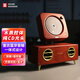 巫 （wu） 單曲人生2.1實(shí)木CD機 復古藍牙音箱 光盤(pán)播放機留聲機便攜迷你組合家庭小掛壁式音響花梨木【實(shí)木版】