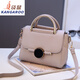 袋鼠（KANGAROO）百搭女包2025時(shí)尚圓鎖手提小包韓版甜美單肩斜挎包 淺灰色