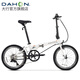 大行（DAHON）青春版P8折疊自行車20寸8速成人超輕男女式單車KAC081 亮面白