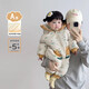 優(yōu)奇嬰兒秋冬衣服加絨寶寶夾棉外出服超萌加厚保暖連體衣冬裝新款棉服